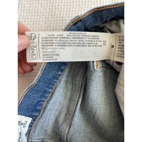 Abercrombie & Fitch Jeans Women's 25 Ankle Straight Ultra High Rise Preppy Minim - Picture 5 of 10